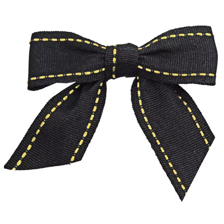 Black w/ Gold Saddle Stitch