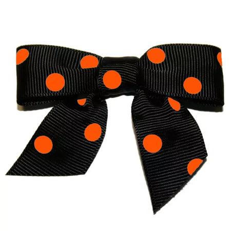 Black with Orange Dot