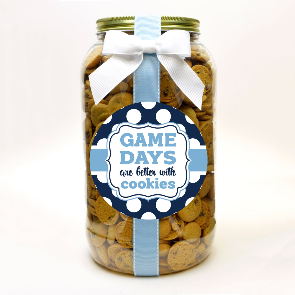 Game Day Cookies, Light Blue, Navy & White - GDNC
