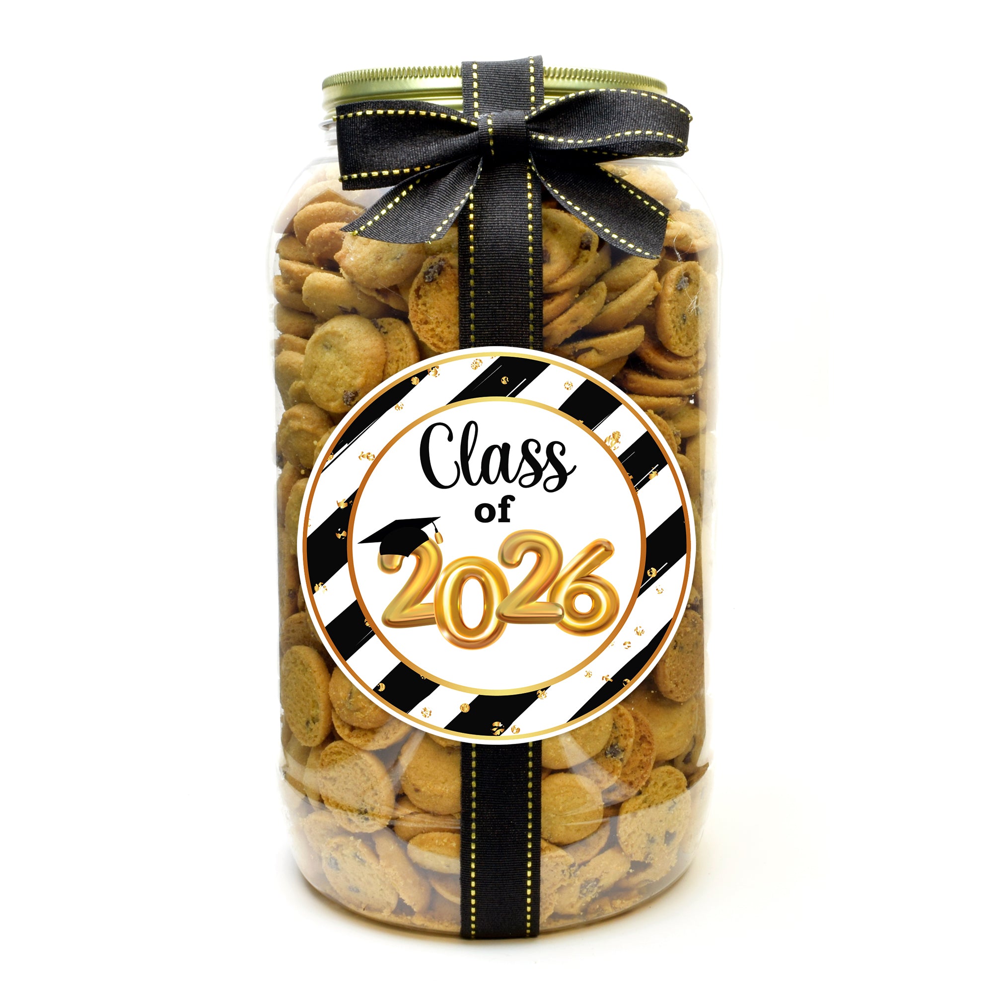 Graduation, Class of 2026, Black and Gold Stripe - 2026 – Oh Sugar