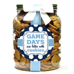 Game Day Cookies, Light Blue, Navy & White - GDNC