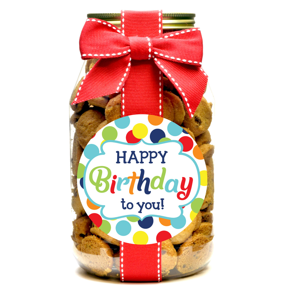 Chocolate Chip - Primary Dot Happy Birthday