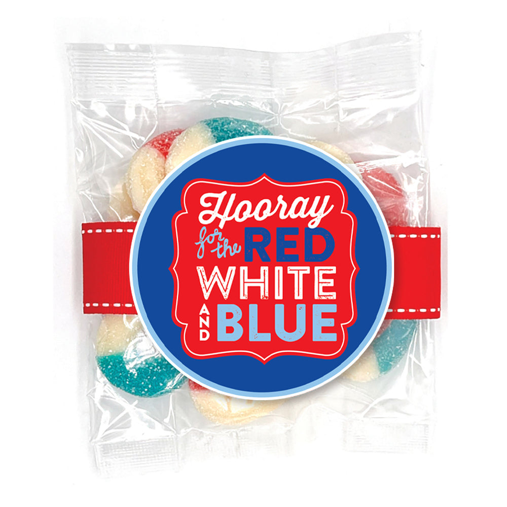 Candy - Hooray for the Red, White & Blue, Freedom Gummy Rings - HRWB