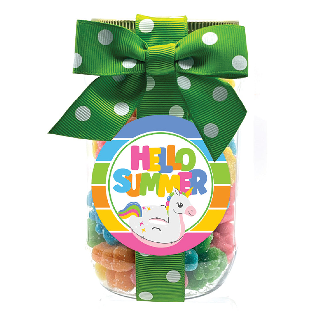 Candy - Hello Summer, Bright Sanded Gummy Bears - UNI