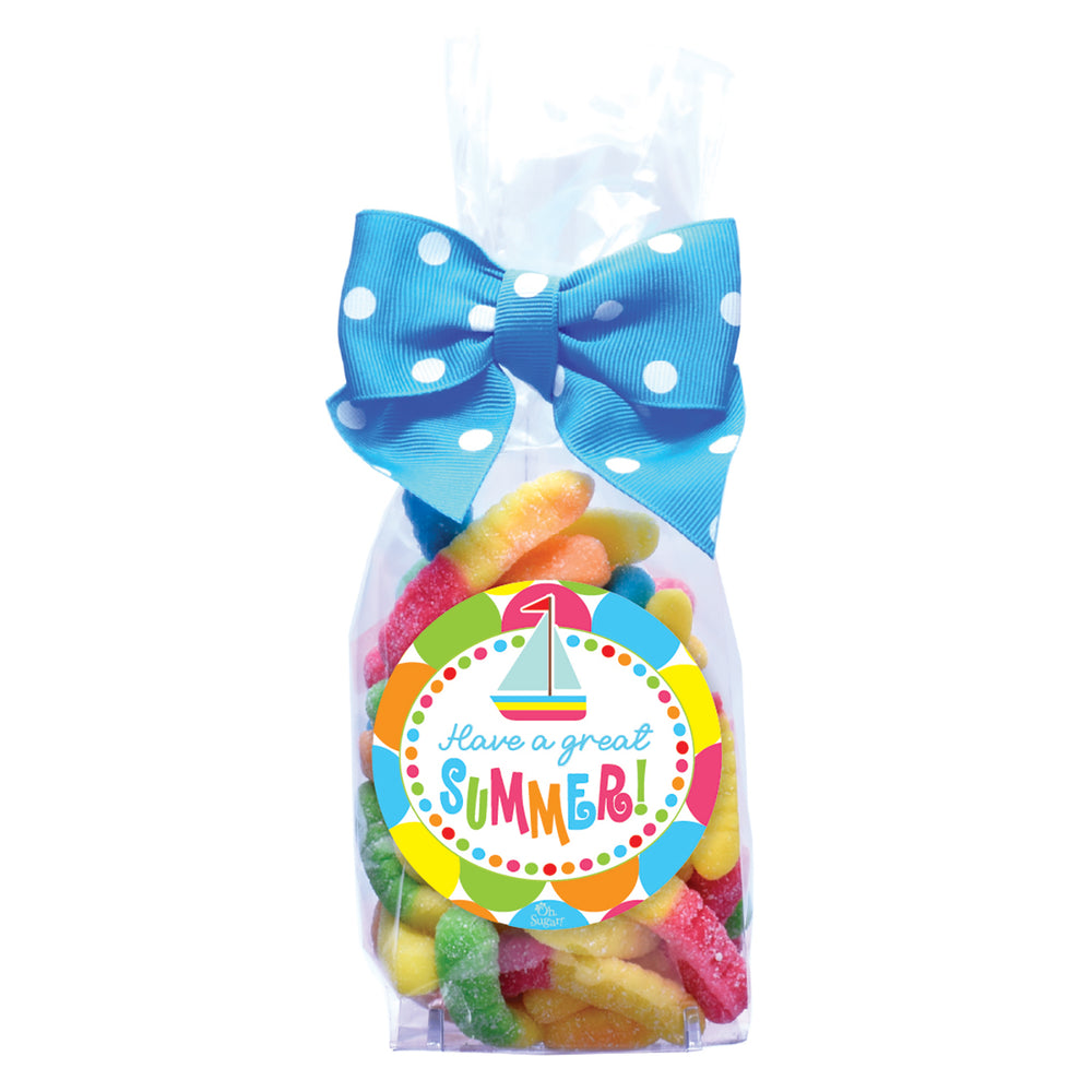 Candy - Have a Great Summer!, Bright Sanded Gummy Worms - BGS