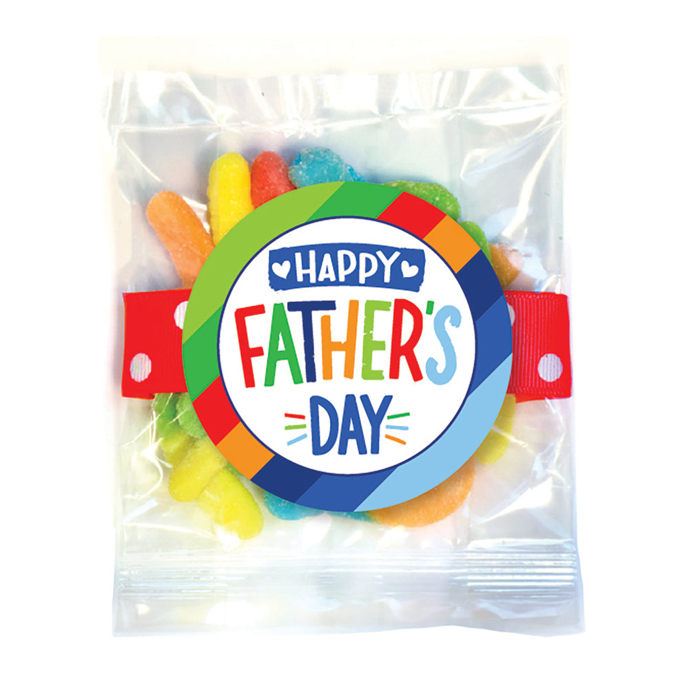 Candy - Father's Day, Sour Sanded Gummy Worms - SFD