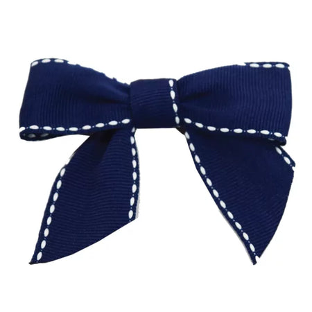 Navy Saddle Stitch