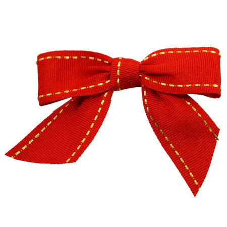 Red with Gold Saddle Stitch