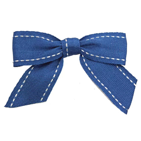 Royal Blue w/ Silver Saddle Stitch