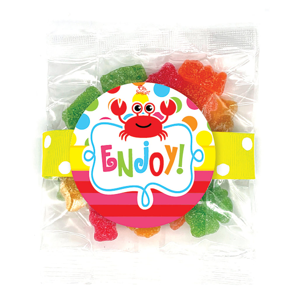 Candy - ENJOY! Crab, Sour Sanded Gummy Bears - ENC