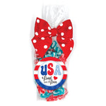 Candy - USA Land that I Love, Peace & Love Swirl Gummy Bears - USA