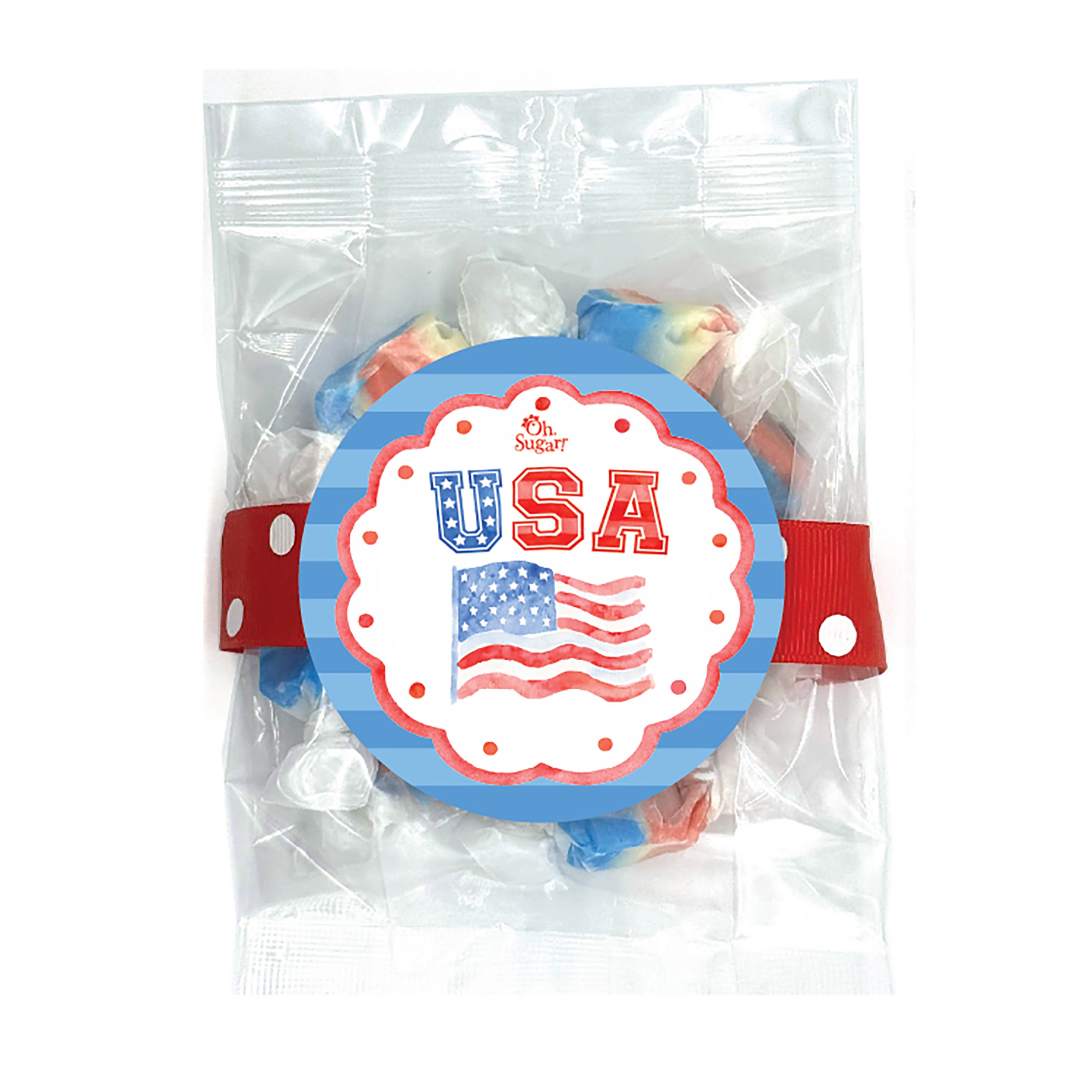 Candy - USA American Flag, USA Red, White & Blue Taffy - FUS – Oh Sugar ...