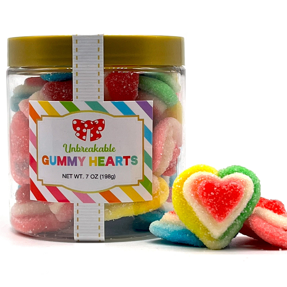 Candy - Everyday Sanded Gummy Hearts Sugar Stacks