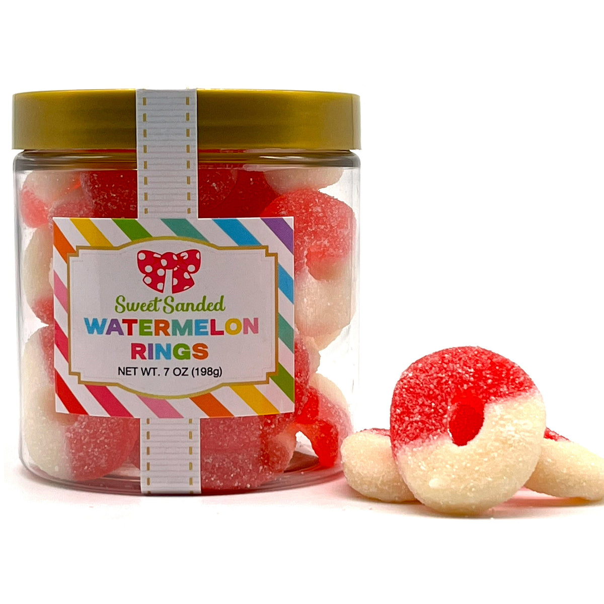 Watermelon Rings Sweets Candy - Everyday Watermelon Gummy Rings Sugar Stacks – Oh Sugar! Sweets