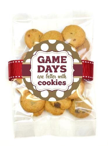 Game Day Cookies, Burgundy & Gold - GDFS