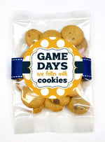 Game Day Cookies, Navy & Light Gold - GDGT