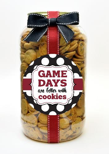 Game Day Cookies, Crimson, Black & White - GDSC