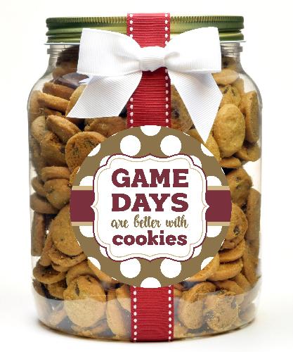 Game Day Cookies, Burgundy & Gold - GDFS